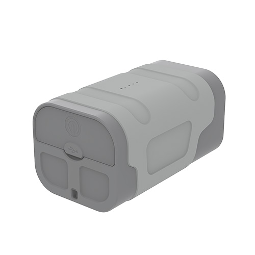 Outdoor Explorer's Must-Have Slim Power Bank with IP66 Protection, 35W Rapid Charge and dual LED Lights.