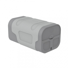 Outdoor Explorer's Must-Have Slim Power Bank with IP66 Protection, 35W Rapid Charge and dual LED Lights.