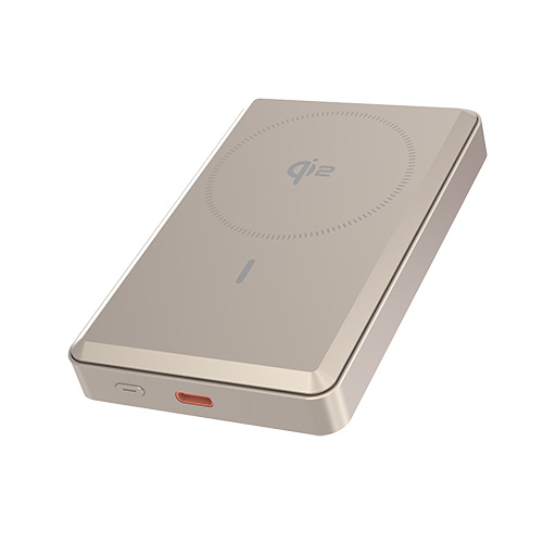 Qi2 Certified 15W Ultra-Thin Aluminum Alloy Housing Wireless Charger 10000mAh