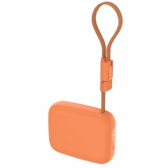 Compact 22.5W Semi-Solid State Power Bank 5000mAh with Built-in Cable & Digital Display.